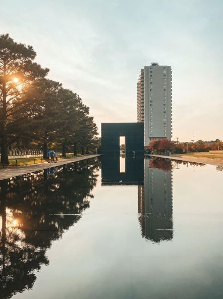 Downtown Oklahoma City, Ok is home of the Oklahoma City National Memorial & Museum. Its a beautiful memorial and a must-see 