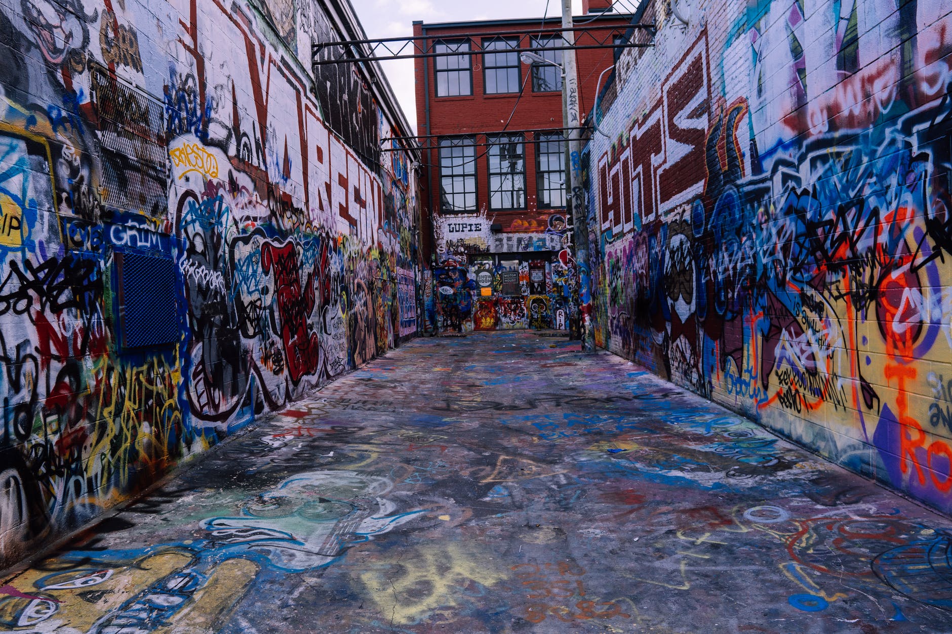 Graffiti Alley in Baltimore. Great for Instagram photos.