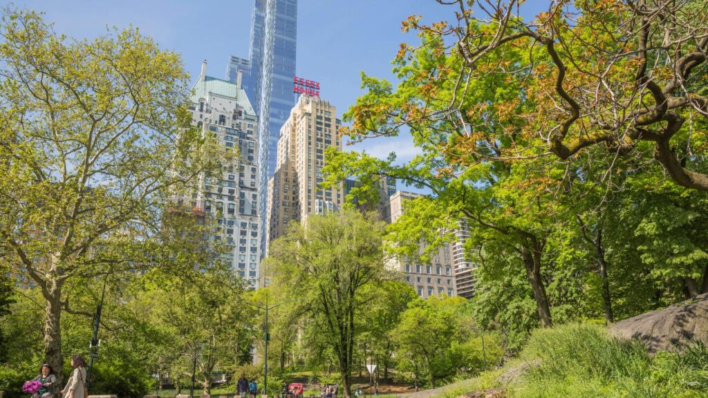 Best Hotels in New York City with a view of Central Park. JW Marriott Essex House is one of New York City's most iconic and recognizable hotels lining Central Park.