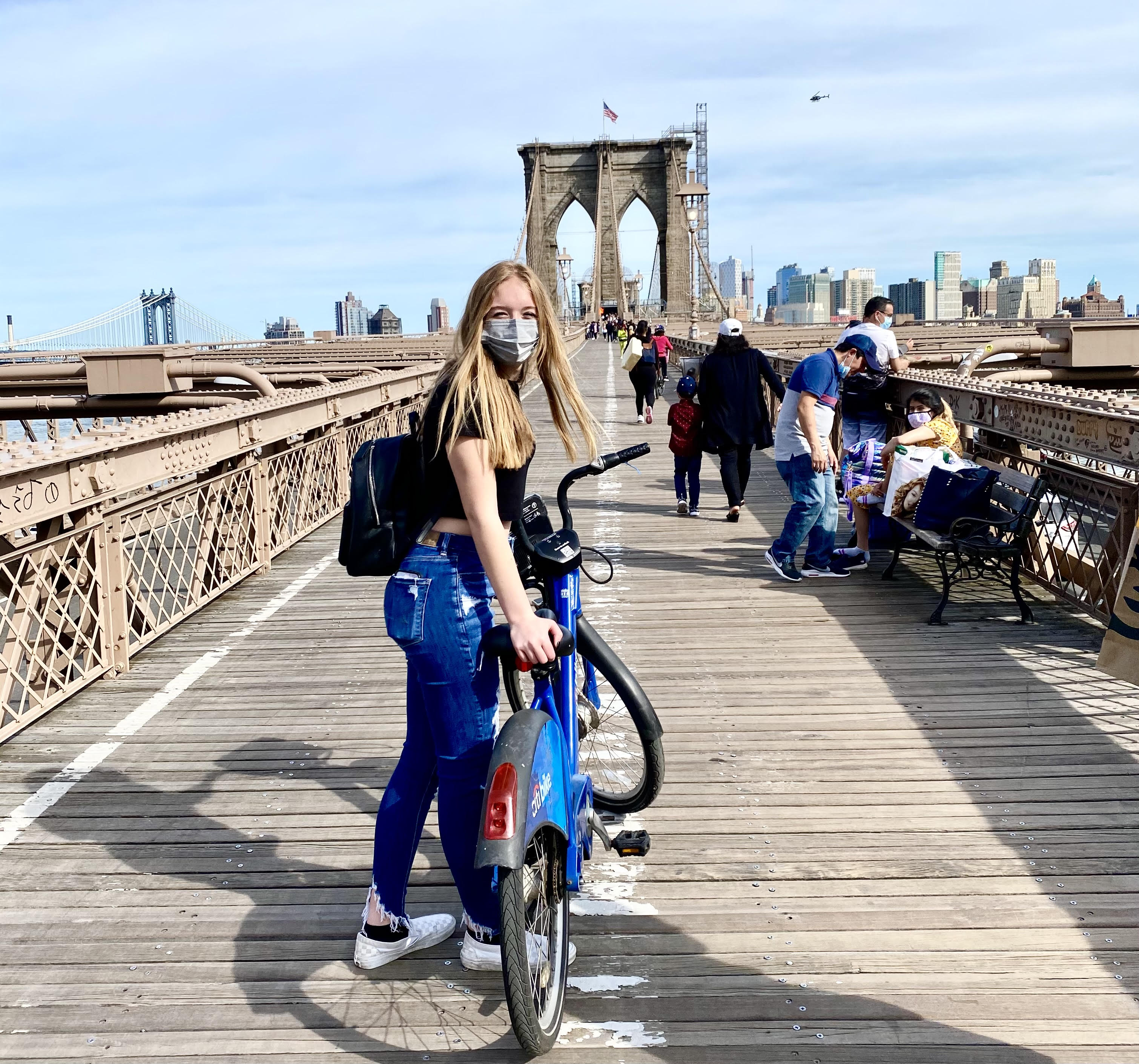 Biking across the Brooklyn Bridge is one of most fun things to do in NYC and a great workout ;)