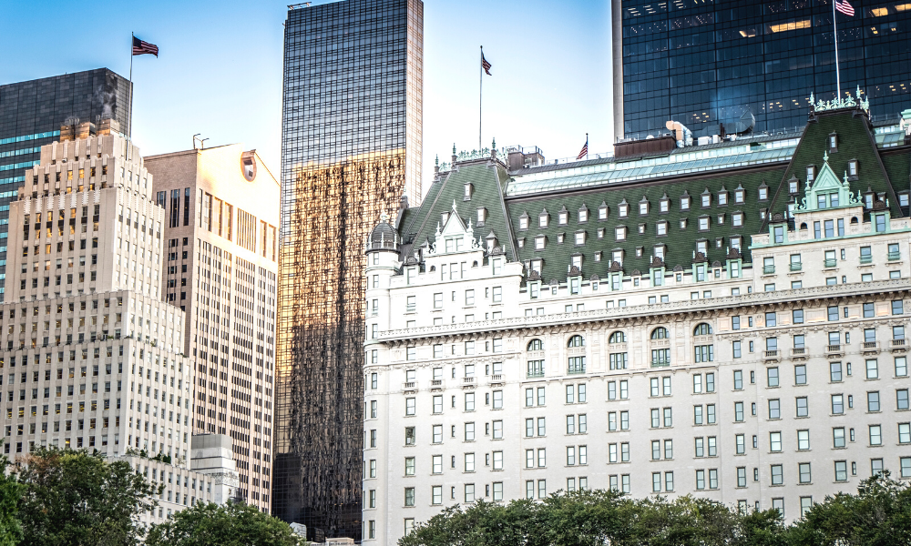 The most iconic hotel in New York City, The Plaza Hotel. If you can stay here, consider yourself charmed