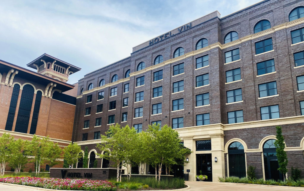 Hotel Vin offers guests a beautiful place to stay in Grapevine TX, great dining options, a beautiful rooftop, a food hall and events. 
