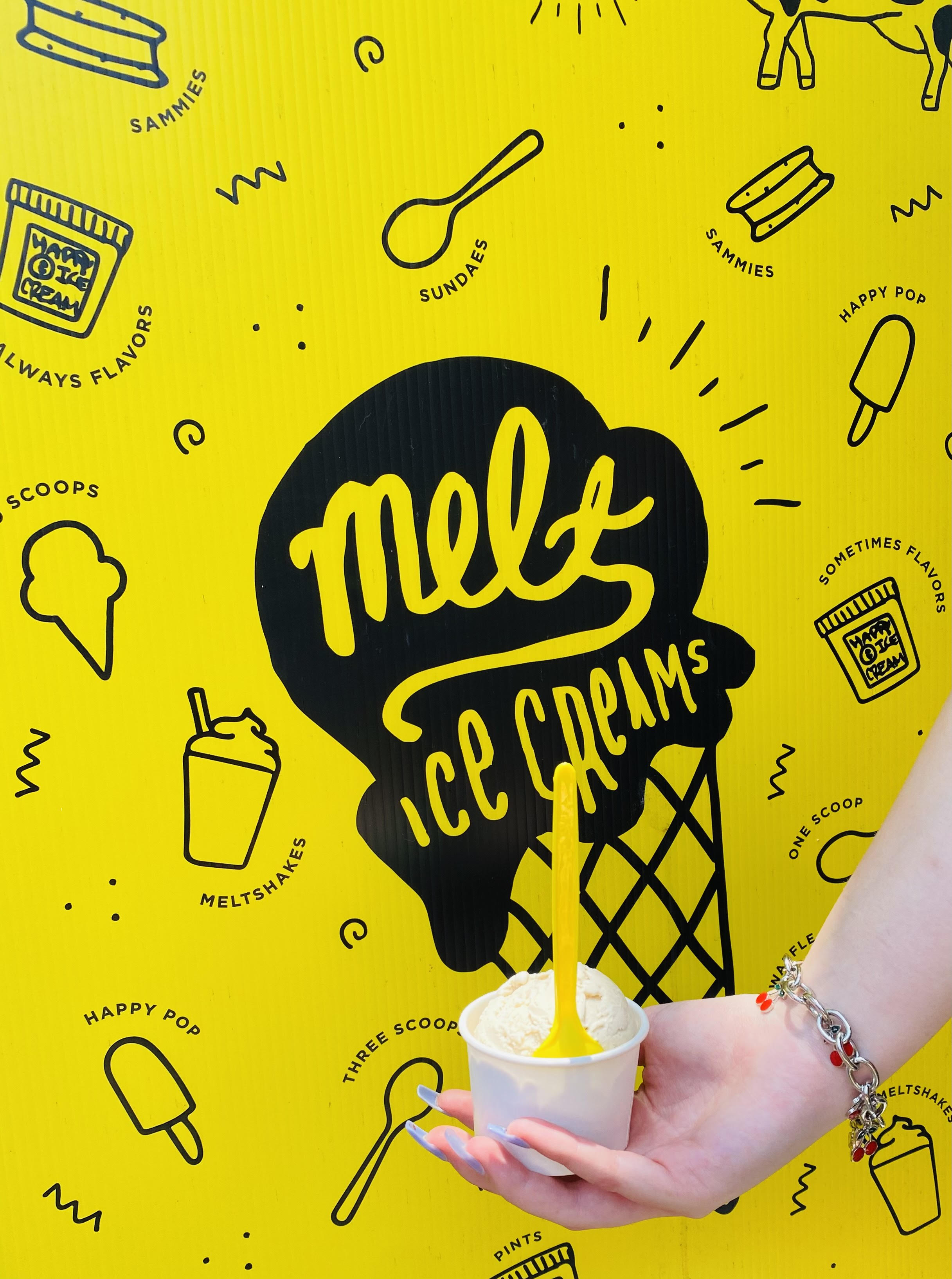 Melt Ice Cream in Bishops Arts. You can also find Melt in Fort Worth Texas