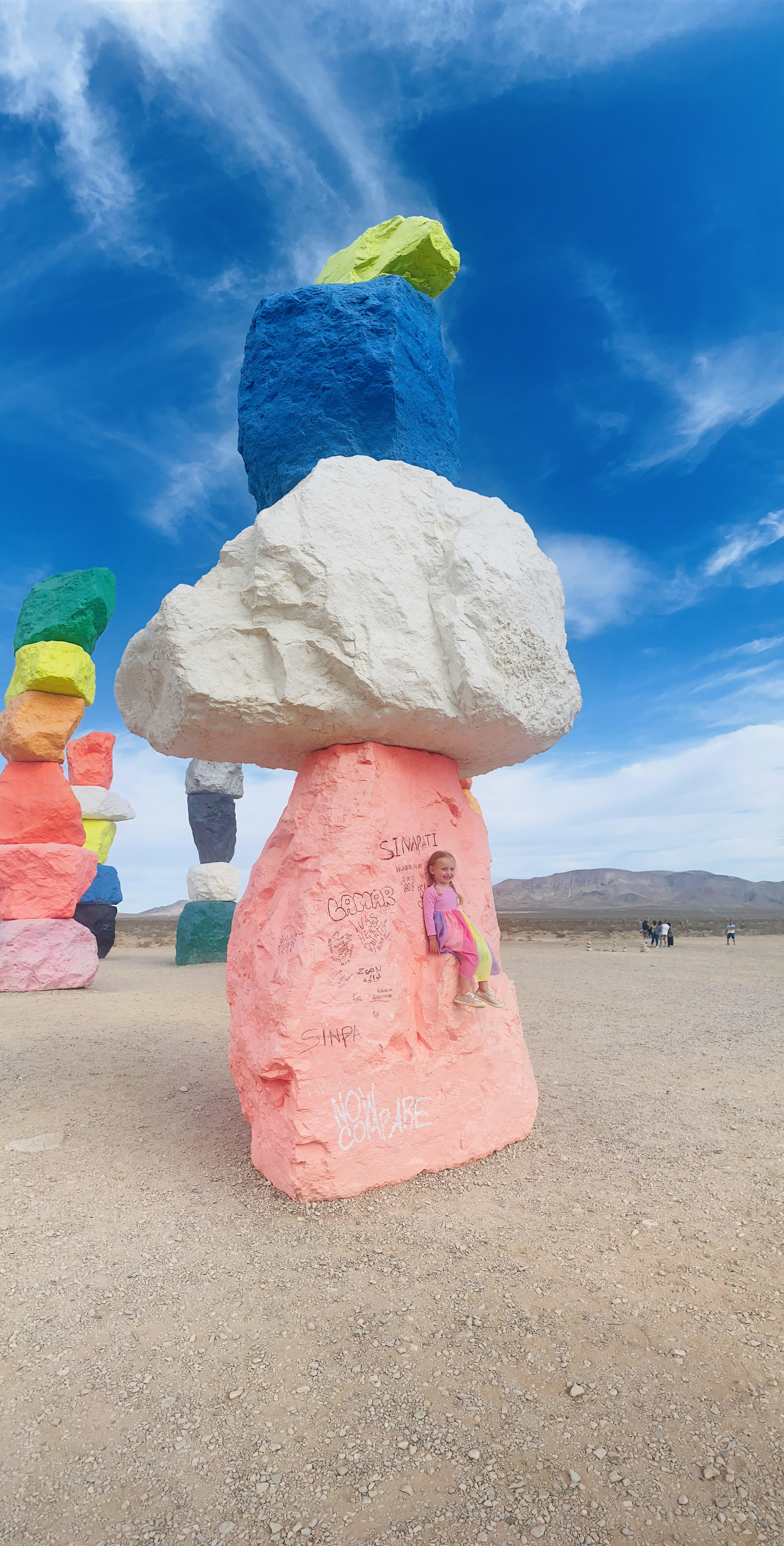 One of the most unique things to do in Las Vegas is visit Seven Magic Mountains. They actually are really cool and make some really cool photos