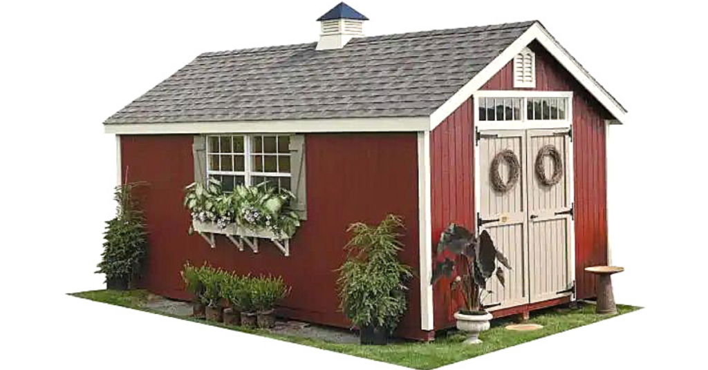 Prefab she shed are great to have delivered and easily installed without cutting, or extra tools