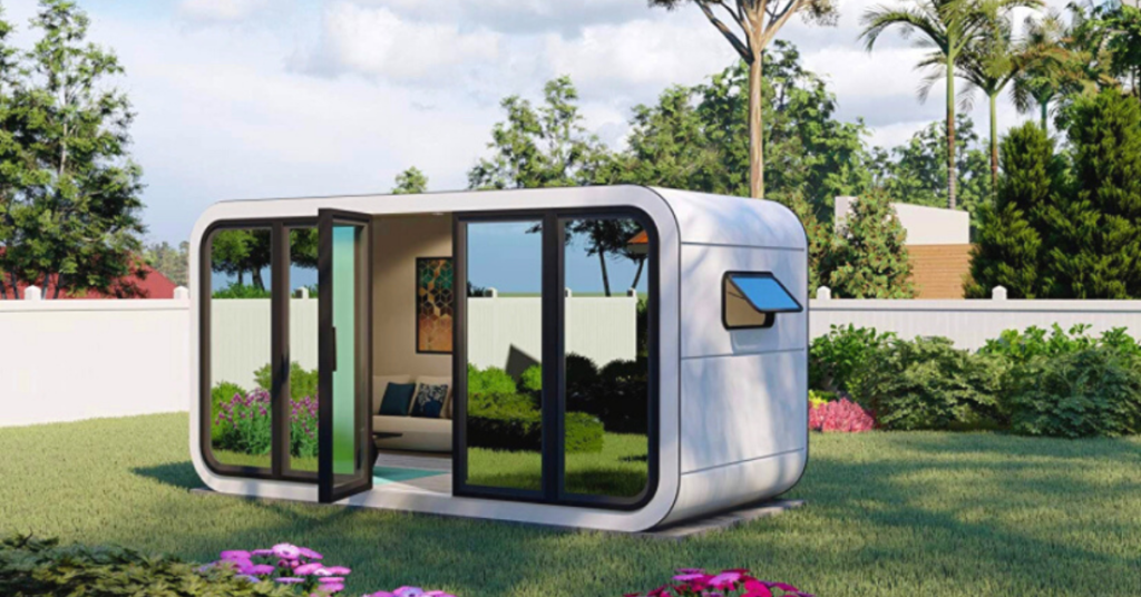 An entire she shed kit, a prebab backyard pod to call your own space