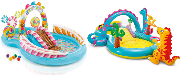 These unicorn and dino play centers are super fun water toys for toddlers and provide hours of fun