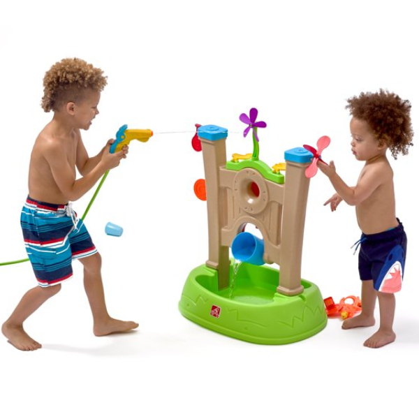 Looking for fun toddler summer toys, this water arcade is perfect!