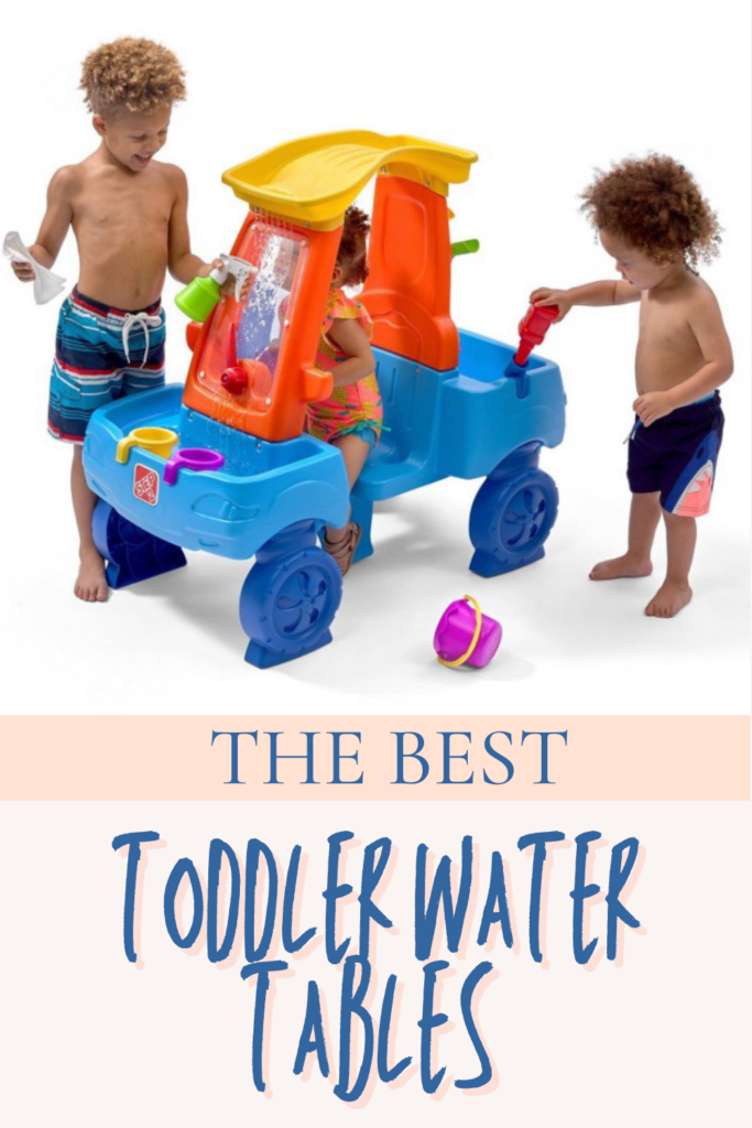 Water Play Tables Pinterest Pin 
Best Toddler Water Tables, Pinterest 2022