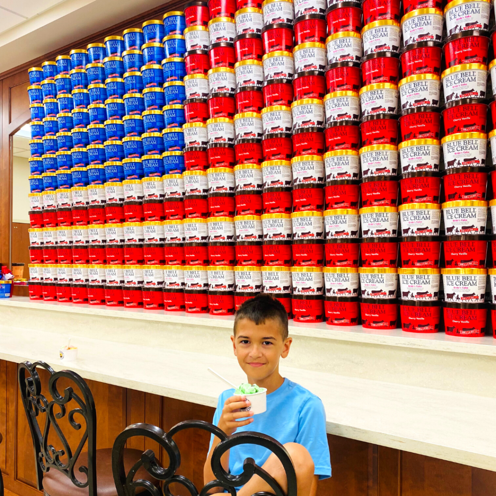 The Bluebell Factory is fun for kids and children alike, who doesn't like a $1 scoop of ice cream?