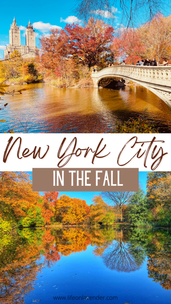 Fall in NYC, Pinterest Pin