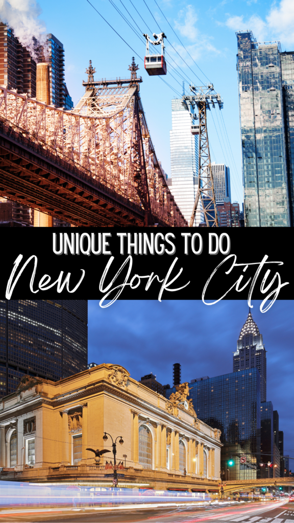 Unique Things to Do In NYC, Pinterest Pin