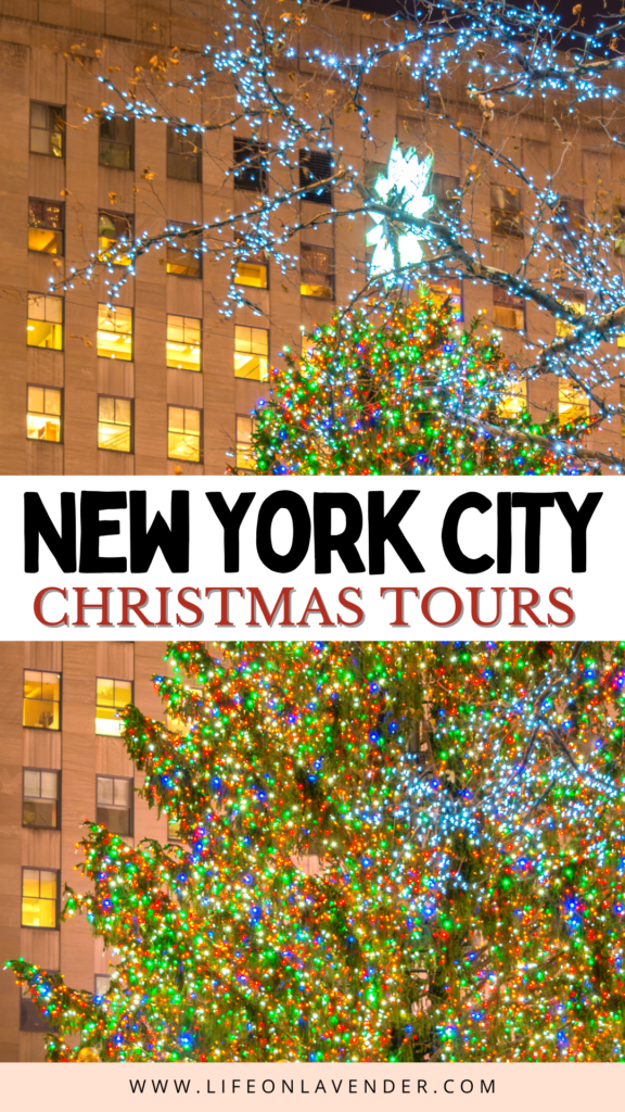 Christmas Tours in New York City. Pinterest Pin 