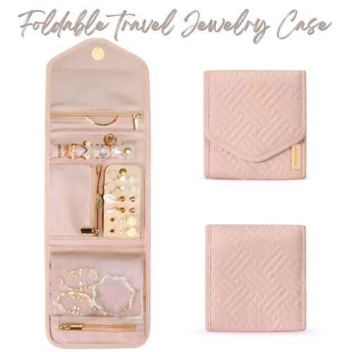 A foldable travel jewelry case is an essential travel item if you love accessorizing