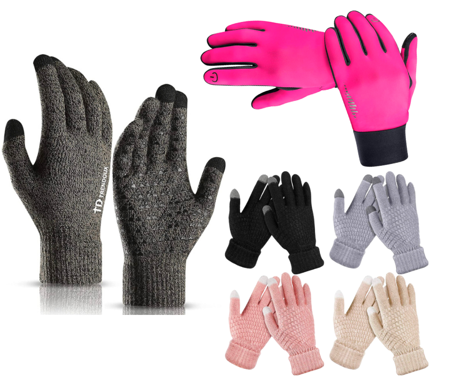 Base layer gloves for what to wear in New York in December. 