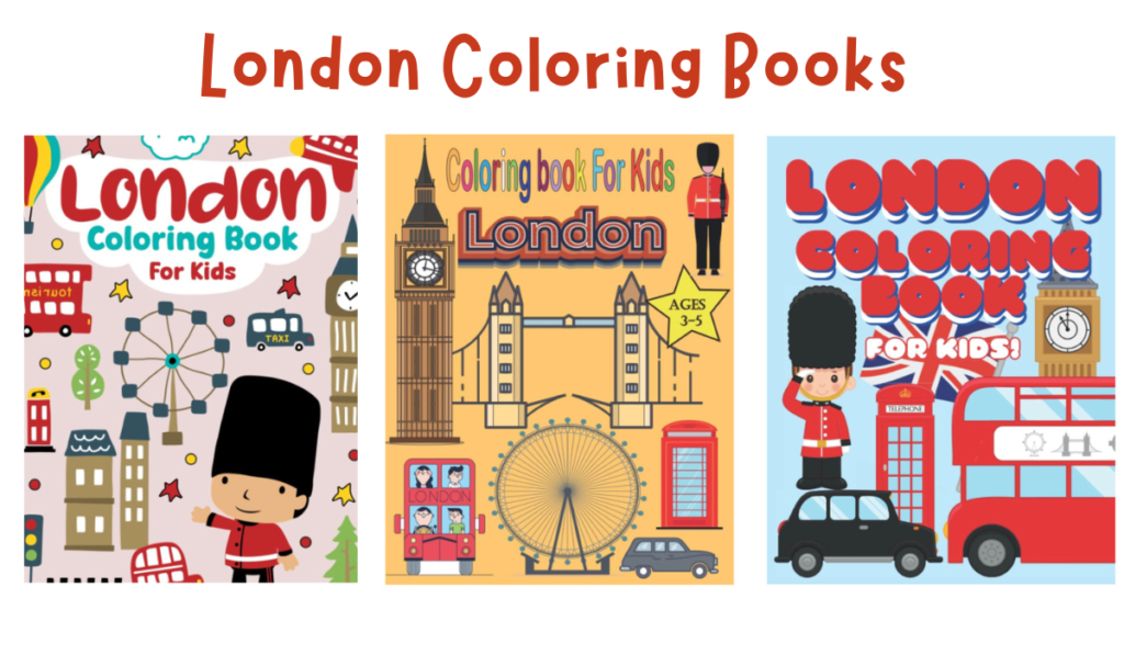 London Books For Kids-Coloring Books 