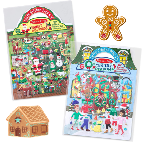 reusable sticker books for toddlers, holiday Melissa and Doug