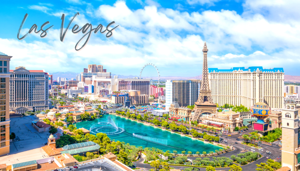 Las Vegas is one of the most wonderful warm places to visit in December in the USA!