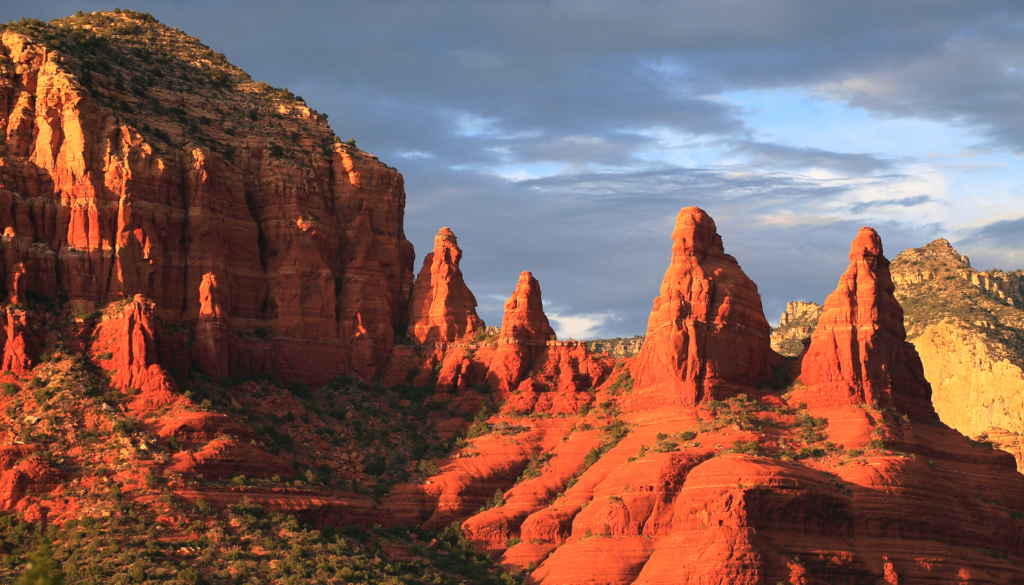Sedona is a magical warm winter vacations USA