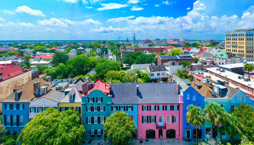 Charleston is a charming warm places in the USA to visit during winter
