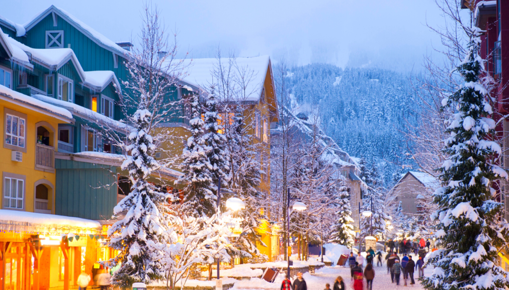Vail is the best mountain town in Colorado is known for its European vibe