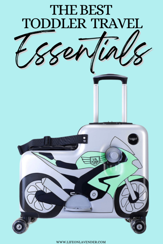 Toddler Travel Essentials. Pinterest Pin